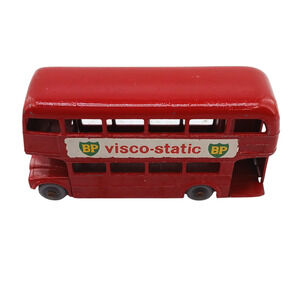 Vintage Lesney No 5 Routemaster Red Double Decker Bus BP Visco Static 1960s